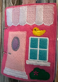 Felt Dollhouse Quiet Book - Toddler Quiet Activity Toy - Educational Gift For Girls - Learning Toy - Unpaper Doll - BIG FRENCHIES
