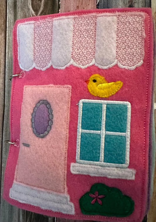 Felt Dollhouse Quiet Book - Toddler Quiet Activity Toy - Educational Gift For Girls - Learning Toy - Unpaper Doll - BIG FRENCHIES