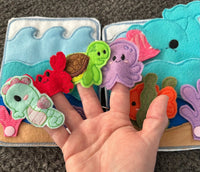 Under the Sea Quiet Book, Ocean Animal Finger Puppets, Teacher and
Child Learning Toy - BIG FRENCHIES
