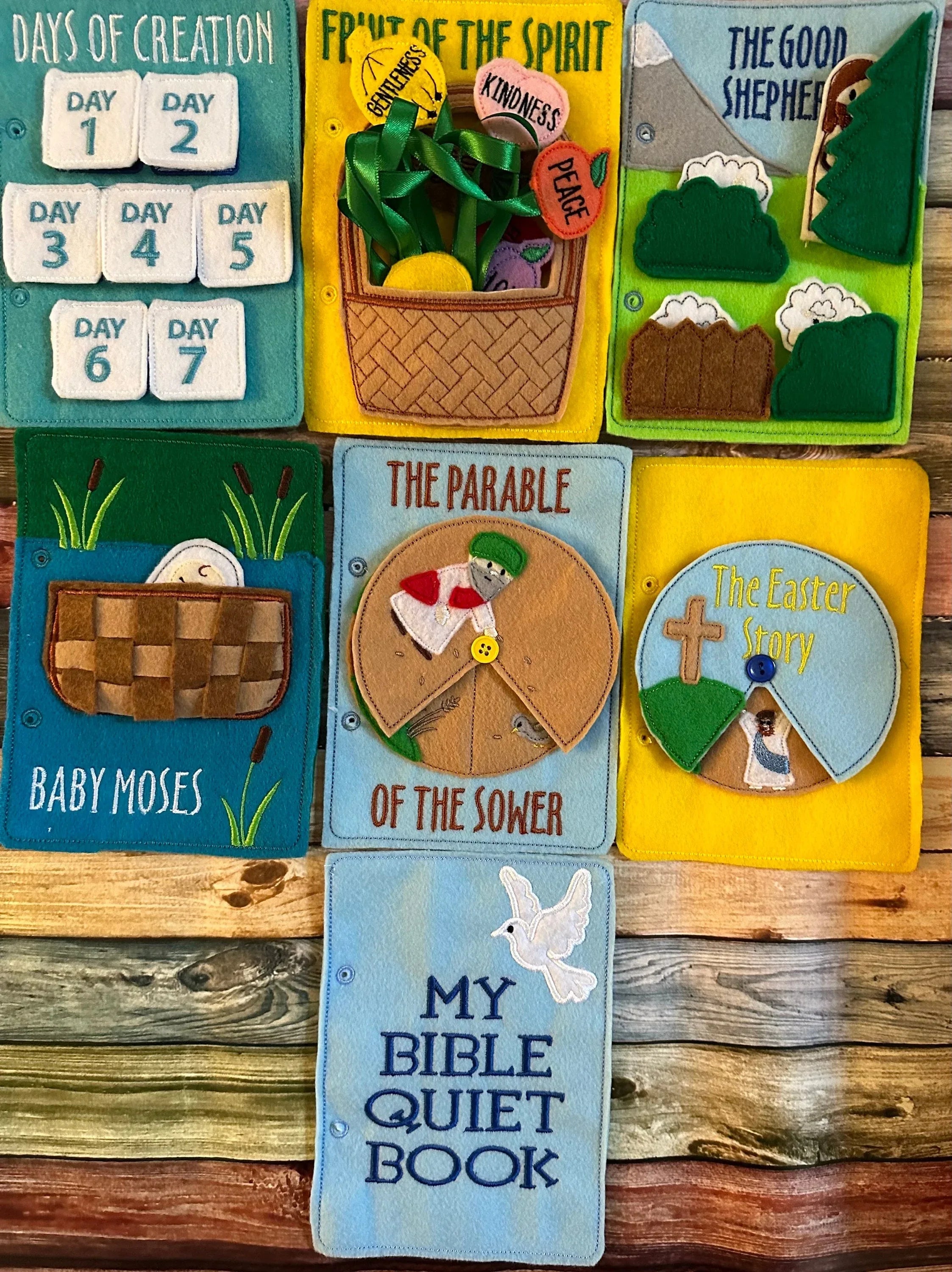 Children's Bible Quiet Book, Interactive Christian Learning Toy,
Baptism Birthday Easter Gift - BIG FRENCHIES