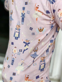 Nutcracker Print Bamboo Zippy Romper *Newborn left - BIG FRENCHIES