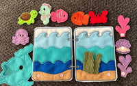 Under the Sea Quiet Book, Ocean Animal Finger Puppets, Teacher and
Child Learning Toy - BIG FRENCHIES
