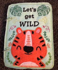 Jungle Animal Toddler Quiet Book - Busy Book - Zoo Animal Activity Book - Gift for Toddler - Animal Finger Puppets - Educational Quiet Book - BIG FRENCHIES