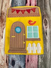 Portable Felt Dollhouse Quiet Book - Toddler Quiet Activity Toy - Educational Gift For Boys and Girls - Learning Toy - Unpaper Doll - BIG FRENCHIES