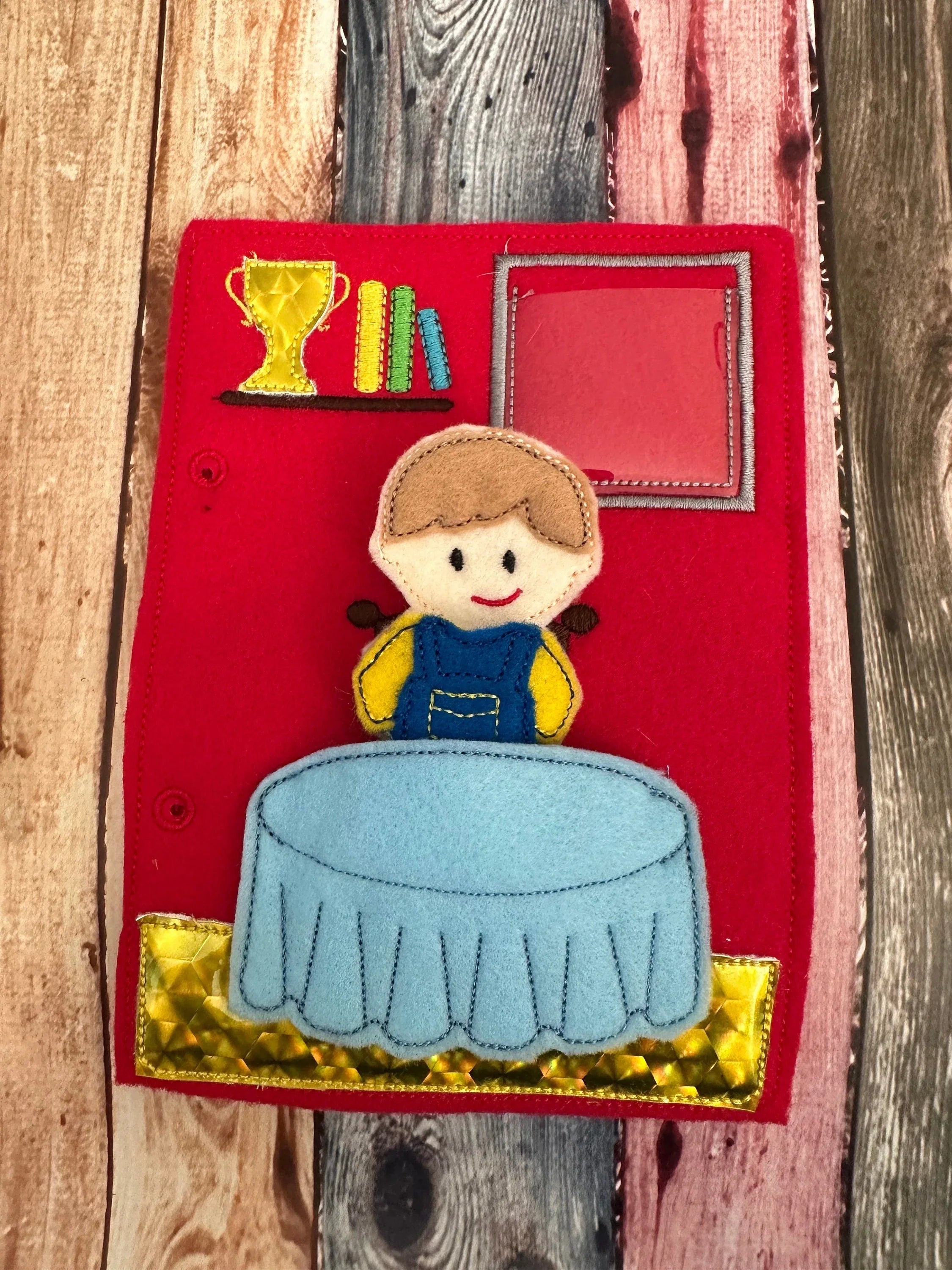 Portable Felt Dollhouse Quiet Book - Toddler Quiet Activity Toy - Educational Gift For Boys and Girls - Learning Toy - Unpaper Doll - BIG FRENCHIES