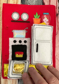 Portable Felt Dollhouse Quiet Book - Toddler Quiet Activity Toy - Educational Gift For Boys and Girls - Learning Toy - Unpaper Doll - BIG FRENCHIES