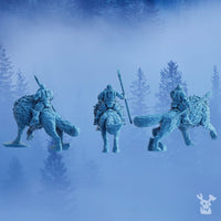3D Printed Stormbringer Wolfrider Squad x3 by DakkaDakka Mininatures