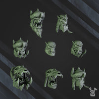 3d Printed Squad of 5 Ork Bigg'uns by DakkaDakka Miniatures