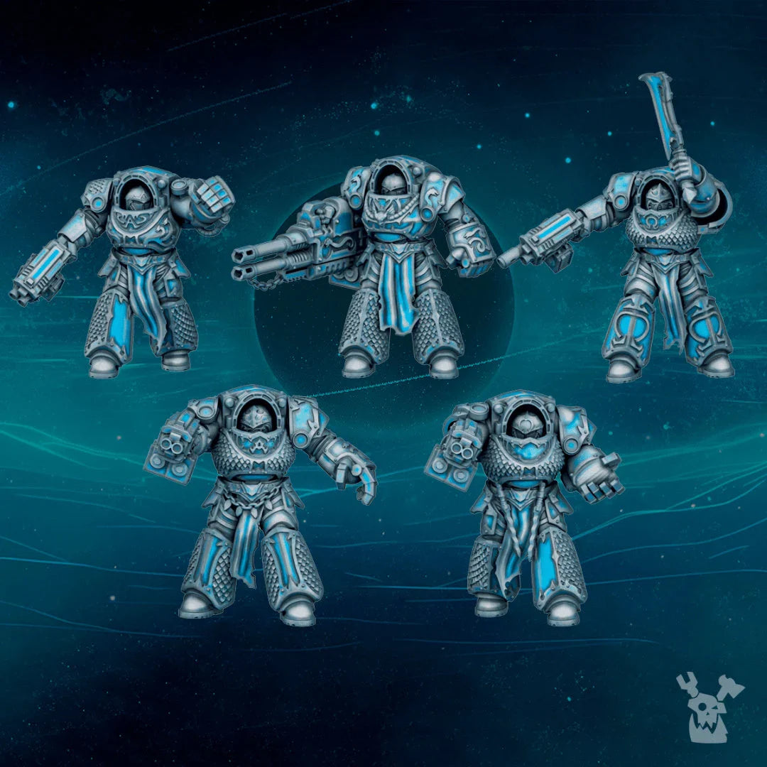 3d Printed Scylla Legion Heavy Destroyers x5 by DakkaDakka Miniatures