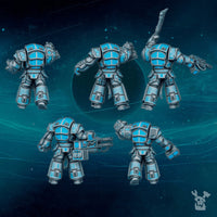 3d Printed Scylla Legion Destroyer Squad x5 by DakkaDakka Miniatures