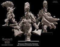 3D printed Dwarf Female Berserker by Avatars of War