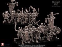 3D printed Skeletal Warriors Regiment by Avatars of War