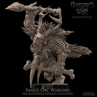 3D printed Savage Orc Warlord by Avatars of War