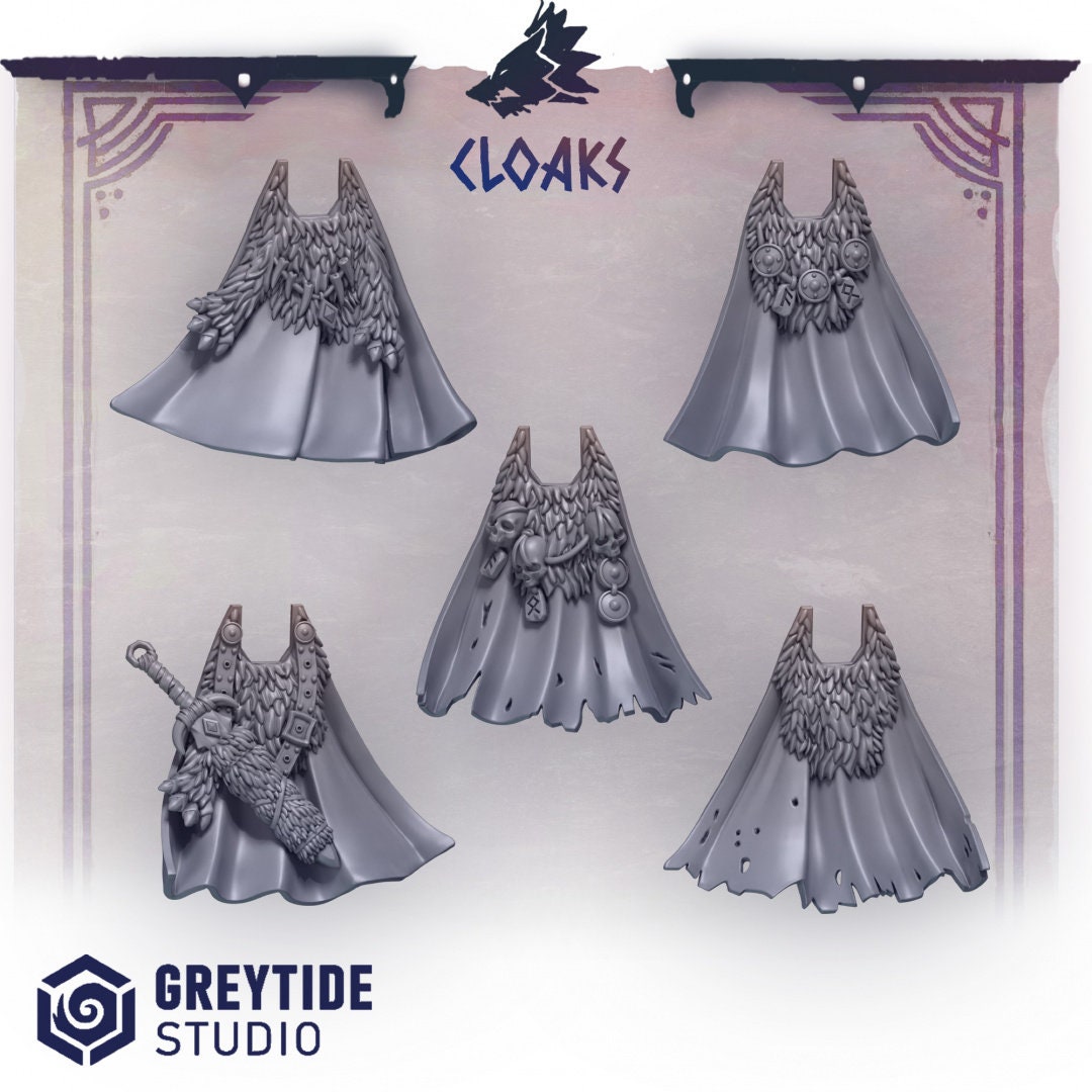 3d Printed Primal Hounds Cloaks x10 by Greytide Studio