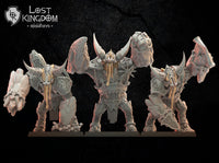 3d Printed Magmhorin Golems x3 by Lost Kingdom Miniatures