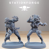 3D Printed GrimCorp Bounty Hunters x10 by StationForge Miniatures