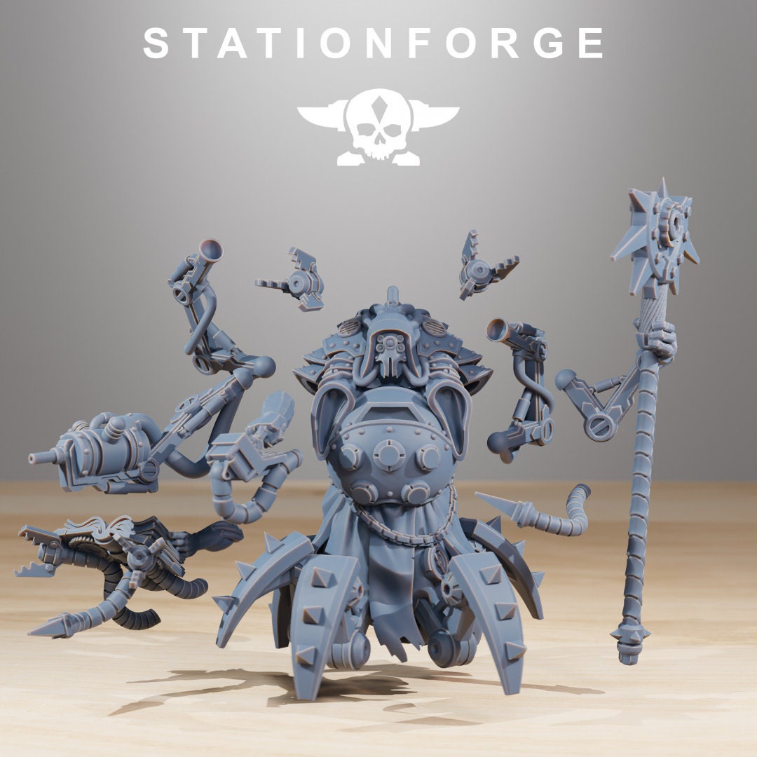 3D Printed Scavenger Librarian by StationForge Miniatures