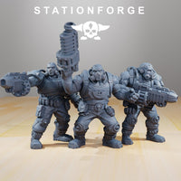 3D Printed National Guard Guerrillas x3 by StationForge Miniatures