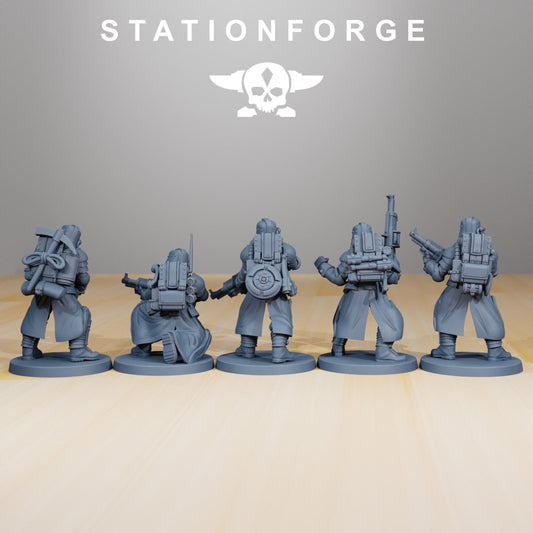 3D Printed GrimGuard Tinkers x5 by StationForge Miniatures