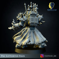 3d Printed Doom Marine Sorcerer by Meshbrain Labs