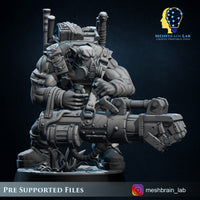 3d Printed Ork Commando Zappa by Meshbrain Labs Miniatures