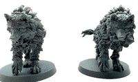 3D Printed Wolves x2 by 3DArtGuy Miniatures