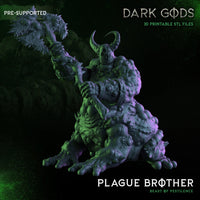3D Printed Plague Brother Pestilence by Dark Gods Miniatures