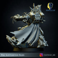 3d Printed Doom Marine Commander by Meshbrain Labs