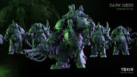 3D Printed Toxin and his Infected by Dark Gods Miniatures