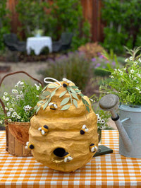 🐝 Honey Beehive Piñata – Handmade 24” Bee Party Decoration & Candy Holder