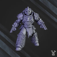 3d Printed White Megaladon Clan Warriors x10 by DakkaDakka Miniatures