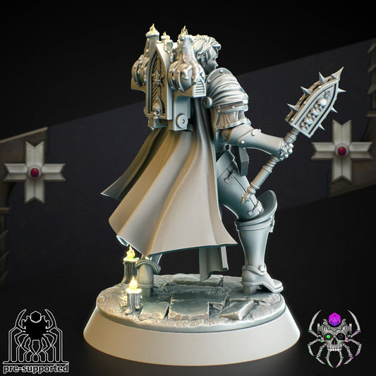 3d Printed Chaplain Widow by EightLegs Miniatures