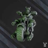 3d Printed Ork Biker Boyz by DakkaDakka Miniatures