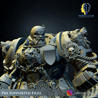 3d Printed Imperial Marine Master of the Order Beasts by Meshbrain Labs