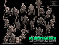 3D Printed Savage Orc Regiment by Avatars of War