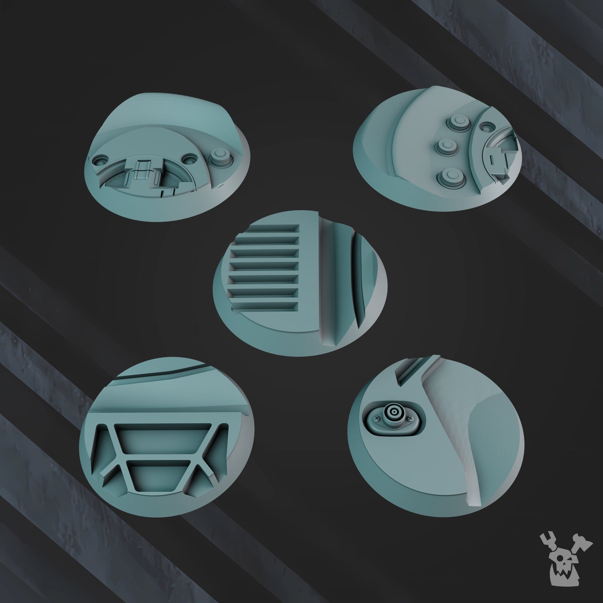 3d Printed Starforge bases -  Base Set by DakkaDakka