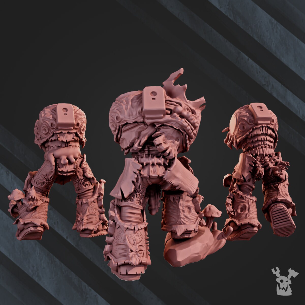 3d Printed Pandemic Warriors x5 by DakkaDakka Miniatures