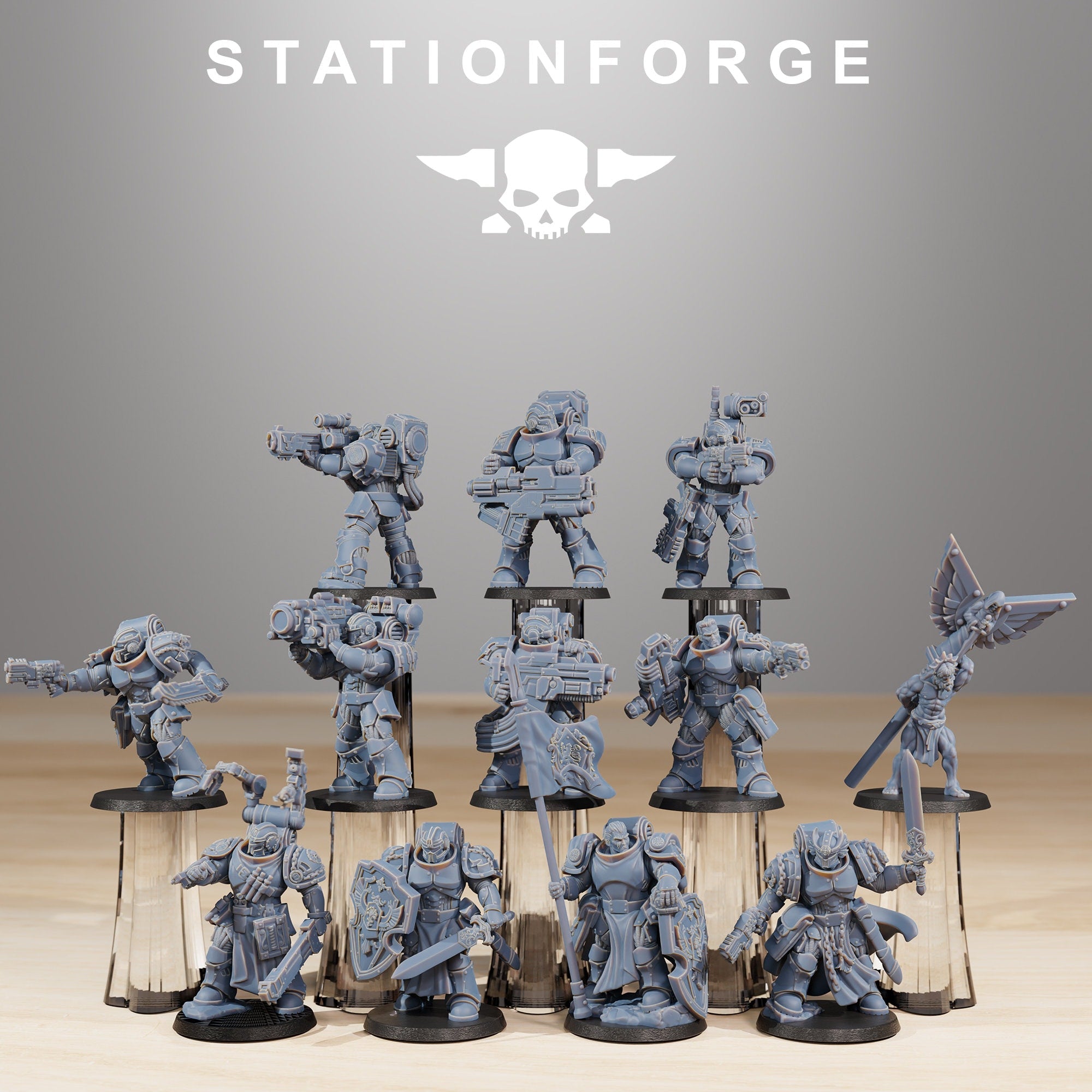 3D Printed Socratis Reinforcers by StationForge Miniatures