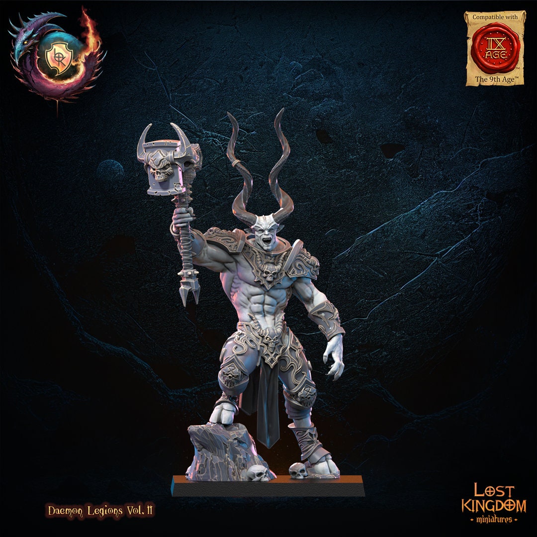 3D Printed Infernal Fiend by Lost Kingdom Miniatures