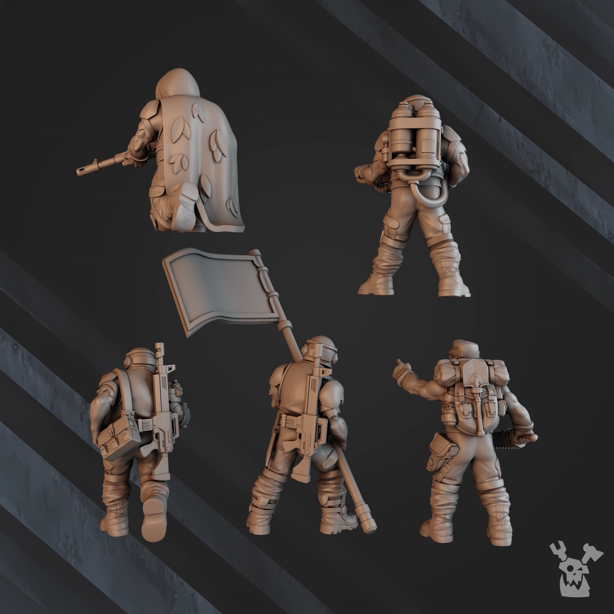 3d Printed Green Hell Lead Detachment by DakkaDakka Miniatures