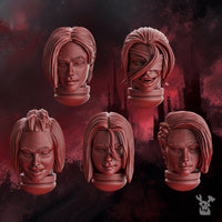 3d Printed Crimson Wings Female Heads/bodies by DakkaDakka