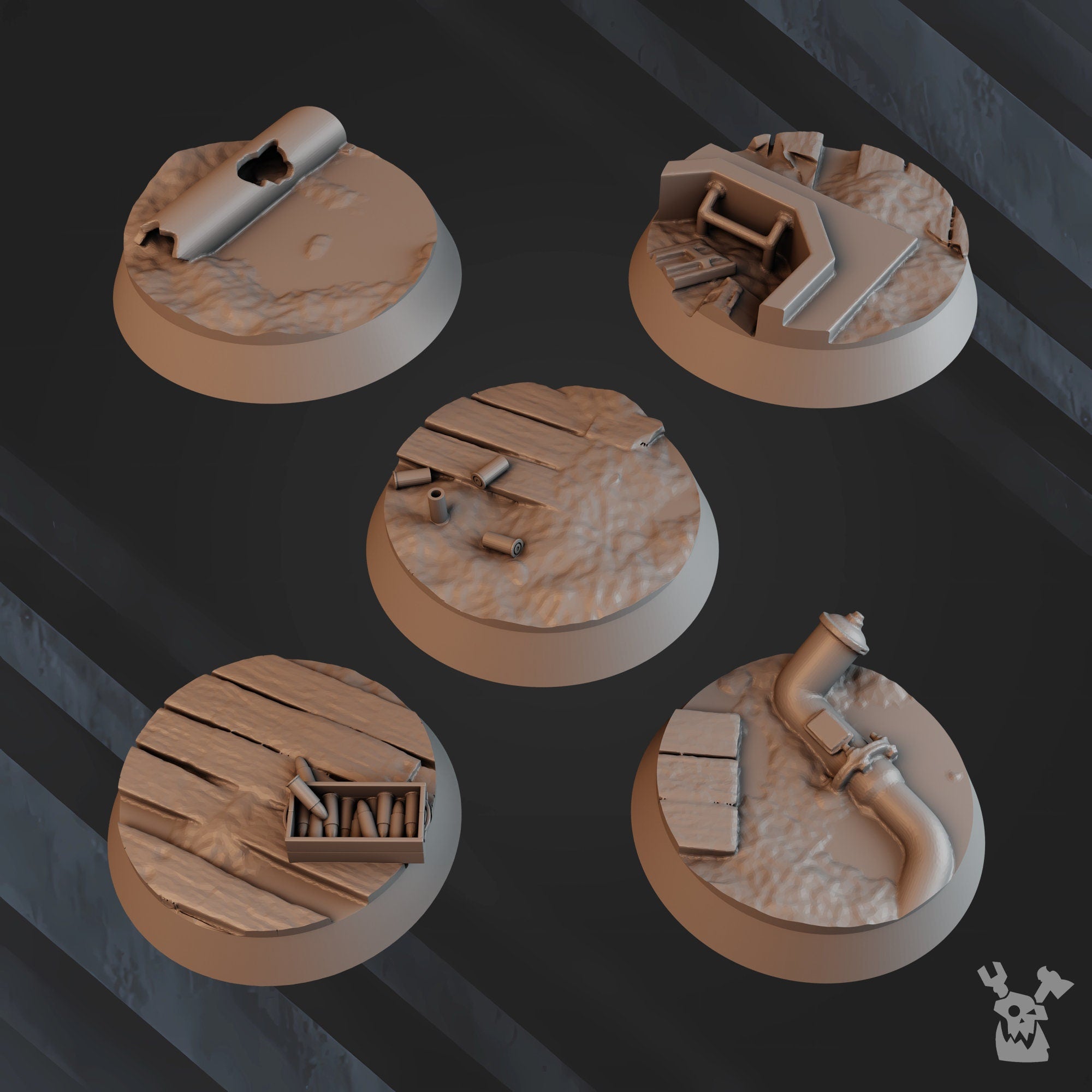 3d Printed Green Hell Division -  Base Set by DakkaDakka