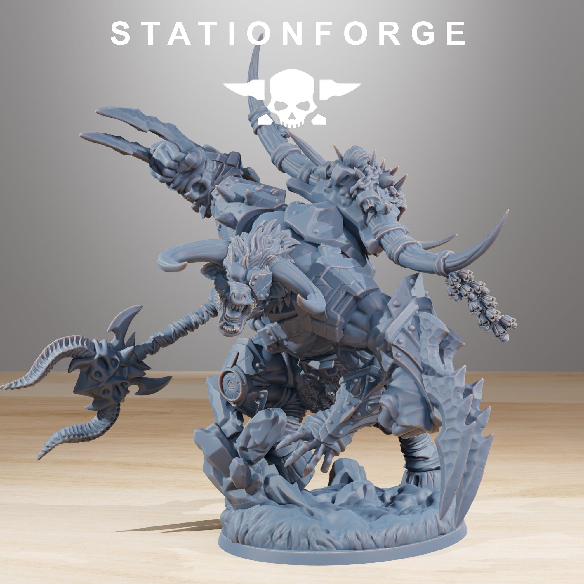 3D Printed Beast Boss by StationForge Miniatures