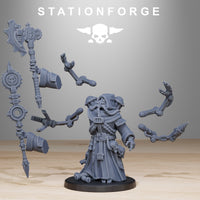 3D Printed Scavenger SynthPriest by StationForge Miniatures
