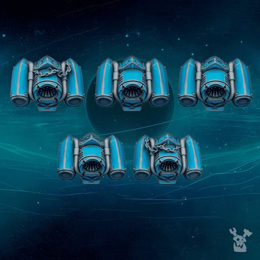 3d Printed Scylla Legion Jetpacks x10 by DakkaDakka Miniatures