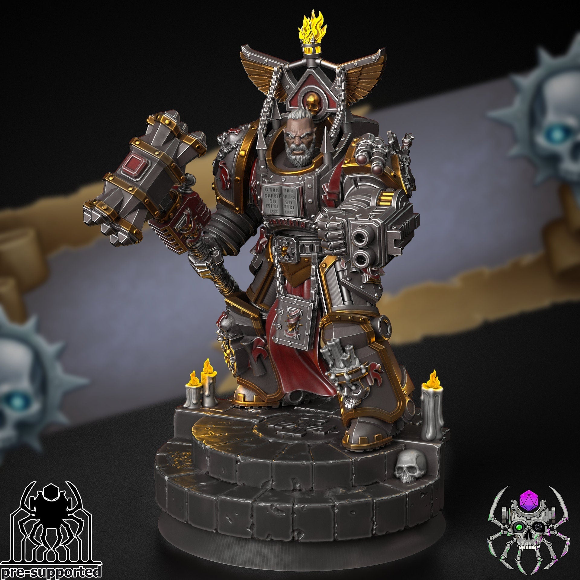 3D Printed Demon Hunter Grand Master by EightLegsMiniatures