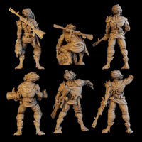 3d Printed Anunnaki Tribe Hunters by DakkaDakka Miniatures