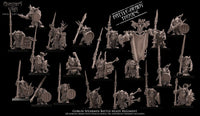 3D printed Goblin Spearmen Regiment x20 by Avatars of War