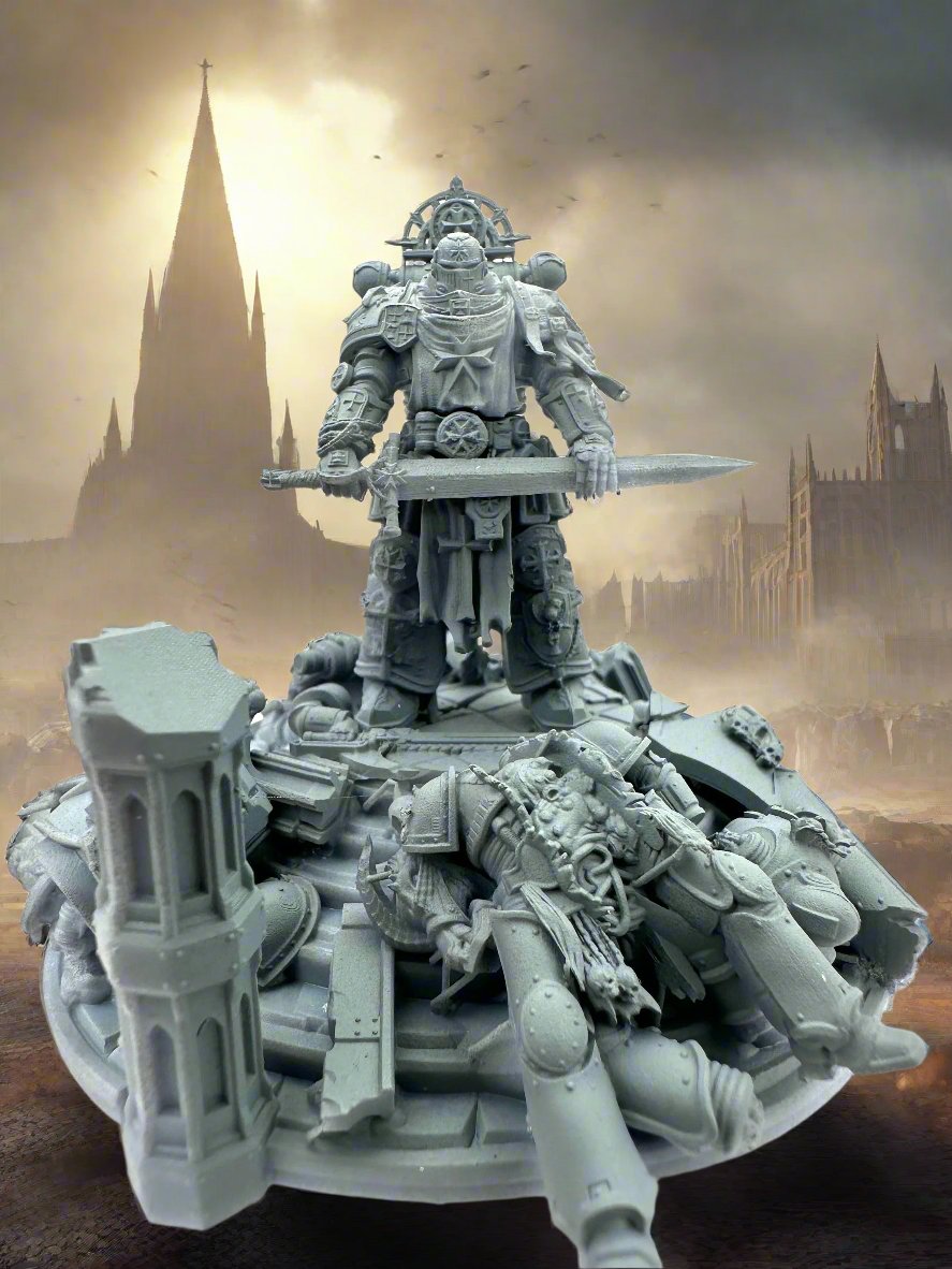 3D Printed High Templar Diorama 3DArtGuy Miniatures