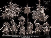 3D Printed Savage Orc Boar Rider Regiment by Avatars of War